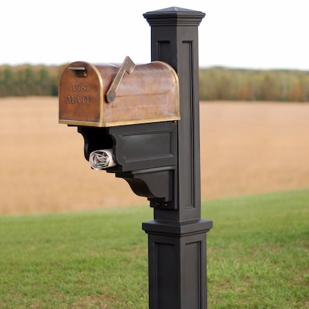 Mayne Dover Mail Post - Black 5810-B